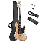 GLARRY 4 String GJazz Electric Bass Guitar Full Size Right Handed with...