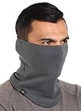 Fleece Gaiter Face Mask - Motorcycle Gator Cold Weather Gear - Winter...