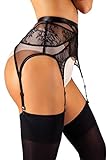 sofsy Lace Garter Belt / Suspender Belt with Clips for Women's Thigh...