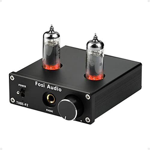 Fosi Audio P2 Headphone Amplifier Vacuum Tube Headphone Amp Mini Hi-Fi...