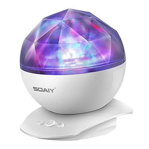 SOAIY Aurora Northern Light Projection LED Night Light Lamp with 8...