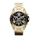 Michael Kors Bradshaw Chronograph Gold-Tone Stainless Steel Women's...