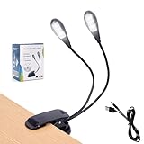 Music Stand Light, 1/2/4/10 Pack Clip on LED Book Lights, USB and AAA...