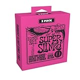 Ernie Ball Super Slinky Electric Guitar Strings 3-Pack - 9-42 Gauge...
