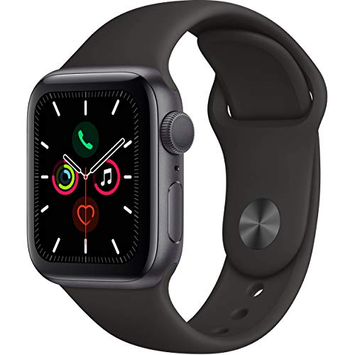 Apple Watch Series 4 (GPS, 44MM) - Space Gray Aluminum Case with Black...