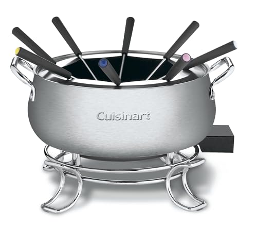 Cuisinart Fondue Pot, 3 Quart, For Chocolate, Cheese, Broth, Oil,...