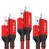 AkoaDa USB C Cable, 3-Pack (10ft+6.6ft+3.3ft) 3.1A USB A to USB-C Fast...