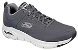 Skechers Mens Arch Fit Titan Athletic Shoes 13 Charcoal