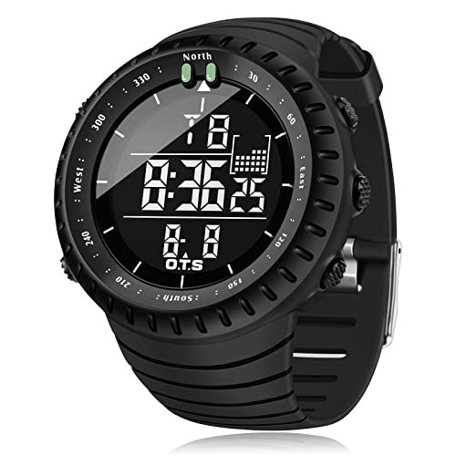 PALADA Men's Digital Sports Watch Waterproof Tactical Watch with LED...