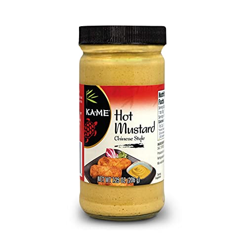 KA-ME Hot Peppered Mustard 7.25 oz, Authentic Asian Ingredients and...