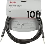 Fender Professional Series Instrument Cable, Guitar Cable 10 ft, Stage...