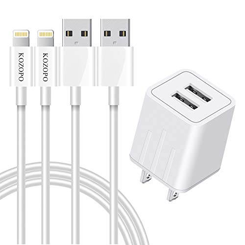 KOZOPO iPhone Charger, Lightning Cable 6FT(2 Pack) Fast Charging Data...