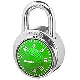 Master Lock 1505D Locker Lock Combination Padlock, 1 Pack, Colors May...