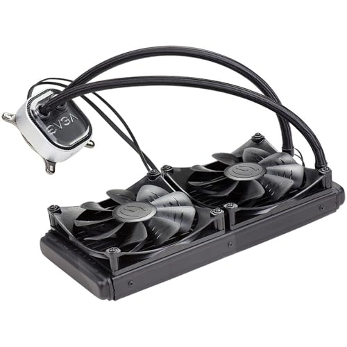 EVGA CLC 280mm All-In-One RGB LED CPU Liquid Cooler, 2x FX13 140mm PWM...