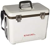 ENGEL 19 Quart Fishing Dry Box Drink Ice Cooler with...