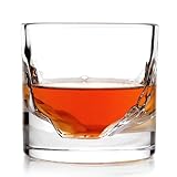 LIITON Grand Canyon Crystal Bourbon Whiskey Glasses Gift Set of 4,...