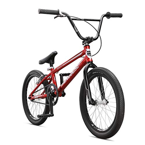 Mongoose Title Pro BMX Race Bike with 20-Inch Wheels in Red for...