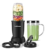 La Reveuse Personal Size Blender 250 Watts Power for Shakes Smoothies...