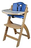 Abiie Beyond Junior Wooden High Chair with Tray - Convertible Baby...