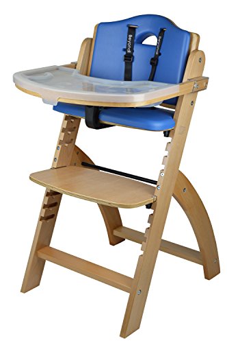 Abiie Beyond Junior Wooden High Chair with Tray - Convertible Baby...