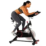 Sunny Health & Fitness Magnetic Belt Drive Indoor Cycling Bike with 44...