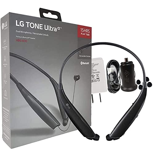 LG Tone Ultra HBS-830 Bluetooth Wireless Stereo Headset with Home/Car...
