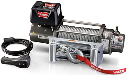 WARN 26502 M8000 Series Electric 12V Winch with Steel Cable Wire Rope:...