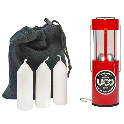 UCO Original Candle Lantern Value Pack with 4 Candles and Storage Bag,...