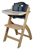 Abiie Beyond Wooden High Chair with Tray. The Perfect Adjustable Baby...