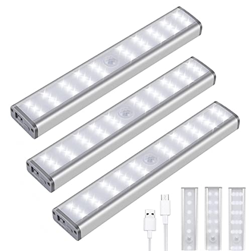 Motion Sensor Closet Lights 3Pack, 30 LED Dimmable Wireless Under...