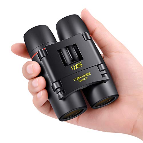 POLDR 12X25 Small Pocket Binoculars Compact Adults,Mini Kids...