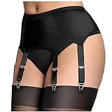 CenturyX Women's Sexy Garter Belt High Waist Mesh Suspender Belt...