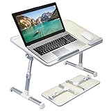 [Large Size] Neetto TB101L Adjustable Laptop Bed Table, Portable...