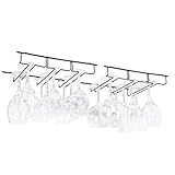 Wallniture Napa Under Cabinet Stemware Rack, 13.5' Wine Glasses...