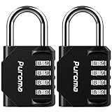 Puroma 2 Pack Combination Lock 4 Digit Locker Lock Outdoor Waterproof...