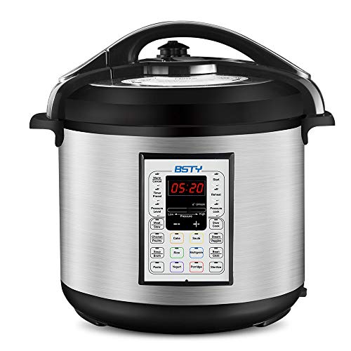 BSTY Electric Pressure Cooker with 13-in-1 Cooking Functions,...