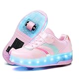 Ufatansy Roller Skate Shoes LED Light Up Shoes with Wheels Roller...