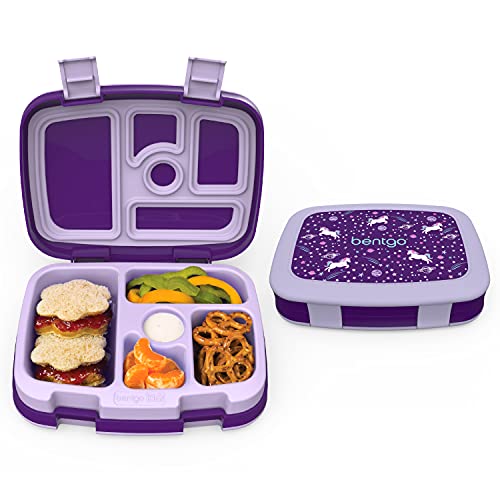 Bentgo® Kids Prints Leak-Proof, 5-Compartment Bento-Style Kids Lunch...