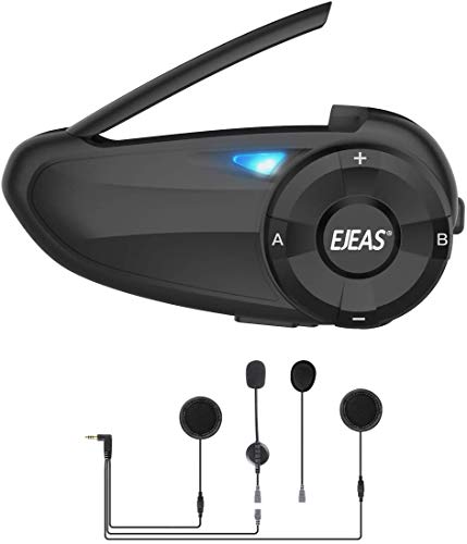 EJEAS Q7 Motorcycle Bluetooth Intercom with FM Radio, Helmet Bluetooth...