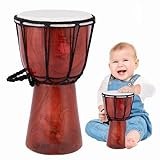 ArtCreativity 8 Inch Mini Wooden Toy Drum for Kids - Rustic Brown Wood...