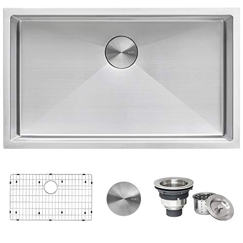 Ruvati 32-inch Undermount 16 Gauge Tight Radius Kitchen Sink Stainless...