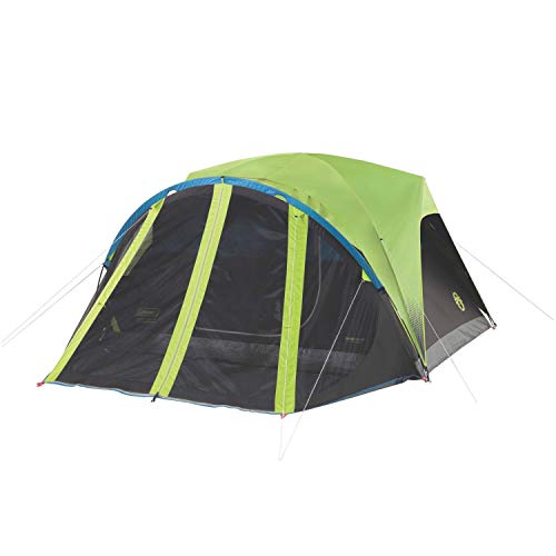 Coleman Camping Tent with Screen Room | 4 Person Carlsbad Dark Room...