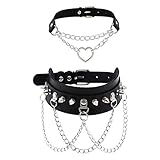 Leather Choker Collar For Women,Sexy Soft PU Leather Choker Necklace...