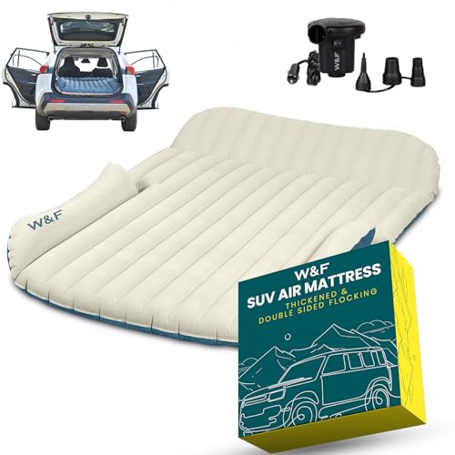 WEY&FLY SUV Air Mattress Thickened and Double-Sided Flocking Travel...