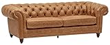 Amazon Brand - Stone & Beam Bradbury Chesterfield Tufted Leather Sofa...