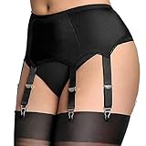 CenturyX Women's Sexy Garter Belt High Waist Mesh Suspender Belt...