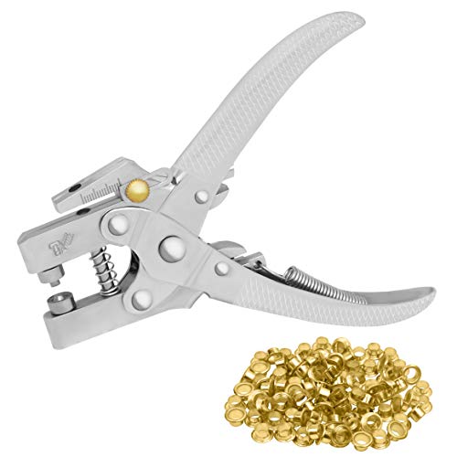 KURTZY 3/16 Inch Grommet Metal Tool - Eyelet Hole Punch Pliers Kit...