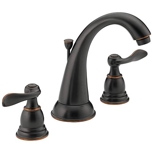 Delta Faucet Windemere Widespread Bathroom Faucet Oil Rubbed Bronze,...