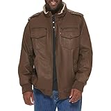 Levi's Men's Faux Leather Aviator Bomber Jacket (Regular & Big & Tall...