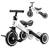 XJD 5 in 1 Kids Tricycles for 10 Month to 3 Years Old Kids Trike...